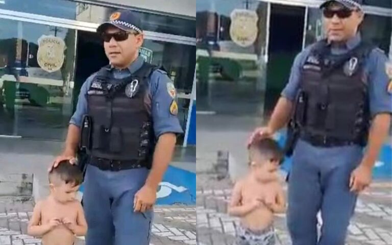 Vídeo: menino de 4 anos é encontrado sozinho durante a madrugada em rua de Manaus