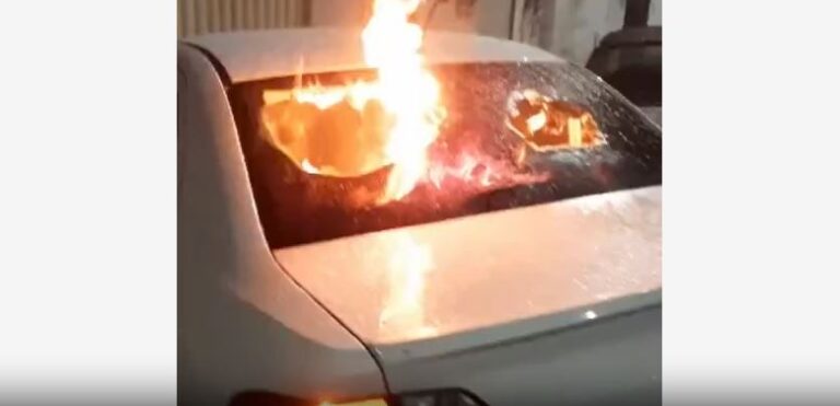 Vídeo: homem coloca fogo no carro do irmão após descobrir traição da mulher: ‘Talarico’