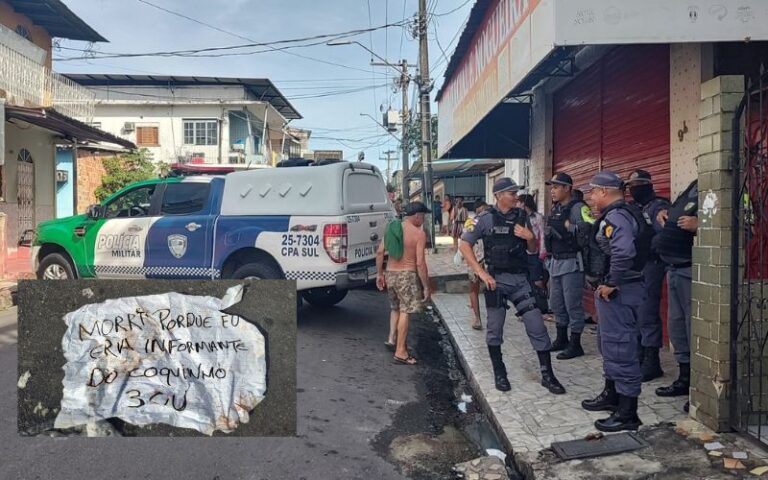 Sem nariz e orelha, cabeça de homem é encontrada em Manaus; facção deixou bilhete