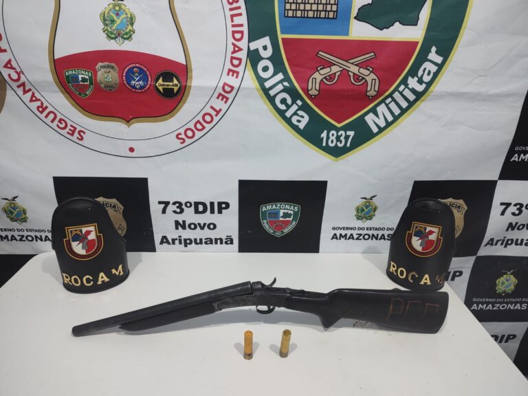 Policiais da Rocam apreendem arma de fogo em Novo Aripuanã